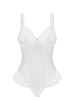 Боди прозрачное кружевное с доступом Obsessive Weddya Teddy | InSecret.ua 2
