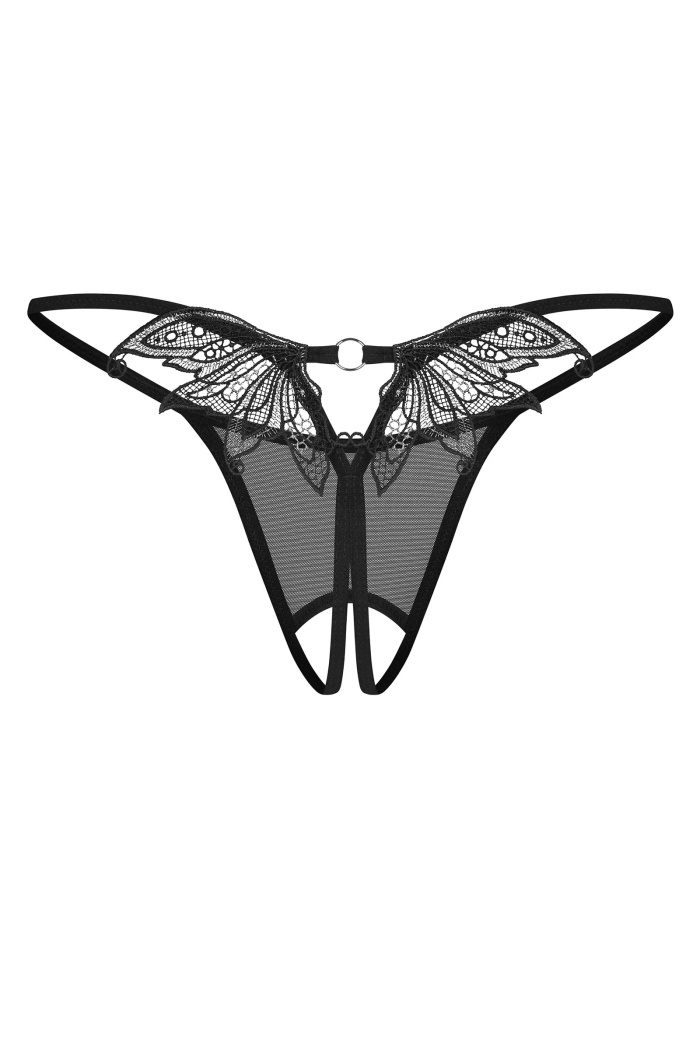 Трусики-стрінг напівпрозорі Obsessive Euridia — купити в InSecret.ua