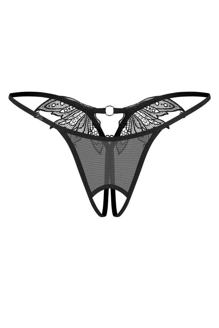 Трусики-стрінг напівпрозорі Obsessive Euridia — купити в InSecret.ua