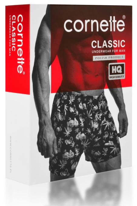 Труси-боксери з принтом Коти Cornette Classic 001/184 — купити в InSecret.ua