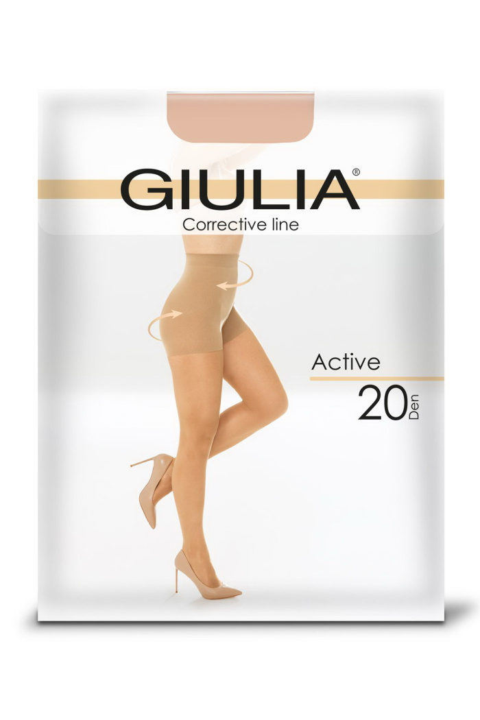 Колготки з коригуючими шортиками Giulia Active 20 — купити в InSecret.ua