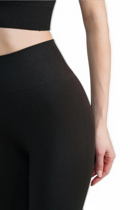 Легінси безшовні в рубчик без пуш-ап GIULIA Leggings RIB model 02 — купити в InSecret.ua