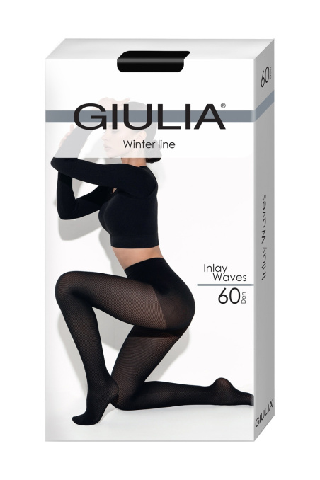 Колготки з візерунком GIULIA Inlay Waves 60 model 1 — купити в InSecret.ua
