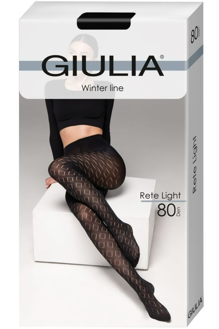 Колготки з візерунком "сердечка" GIULIA Eva 01 — купити в InSecret.ua