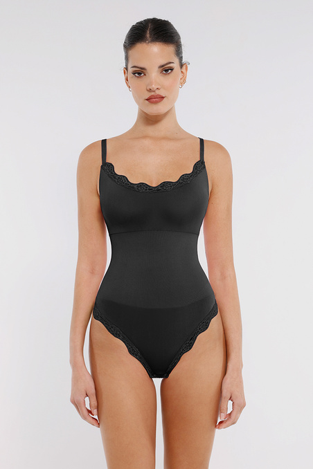 Коригуюче боді з мереживом German Volf MT250021-BK1 — купити в InSecret.ua