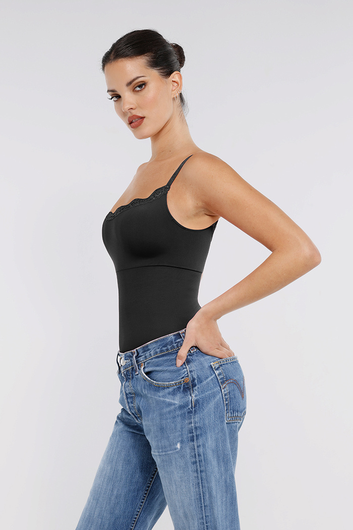 Коригуюче боді з мереживом German Volf MT250021-BK1 — купити в InSecret.ua
