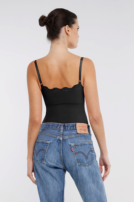 Коригуюче боді з мереживом German Volf MT250021-BK1 — купити в InSecret.ua