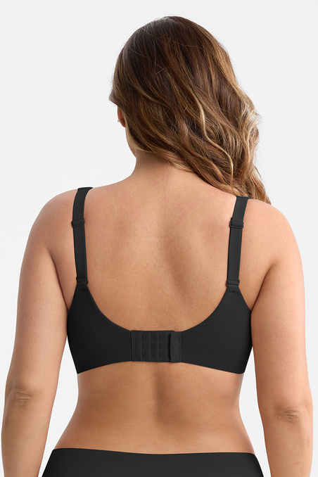 Черный женский бюстгальтер-минимайзер для большой груди Deep V Support — German Volf | InSecret.ua