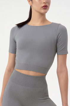 Топ безшовний з короткими рукавами Giulia Crop T-Shirt — купити в InSecret.ua