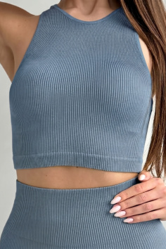 Топ-халтер в рубчик GIULIA Halter Top Rib | InSecret.ua