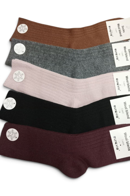 Шкарпетки жіночі теплі в рубчик з вовни STEVEN 093 Wool — купити в InSecret.ua