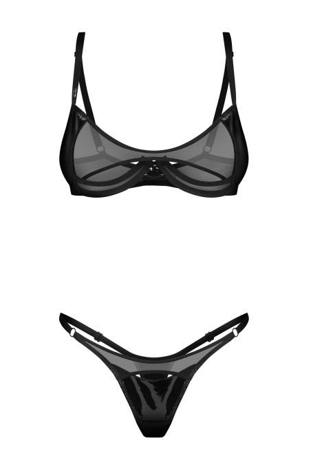 Комплект білизни прозорий Obsessive Rolleya Set — купити в InSecret.ua