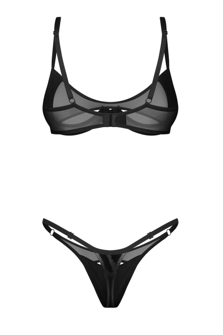 Комплект білизни прозорий Obsessive Rolleya Set — купити в InSecret.ua