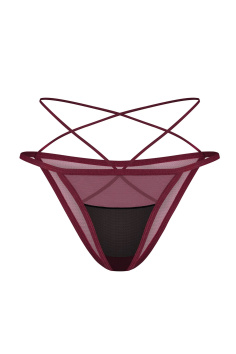 Трусики-міні з еластичними ремінцями Obsessive Parisel Mini Panties — купити в InSecret.ua 2