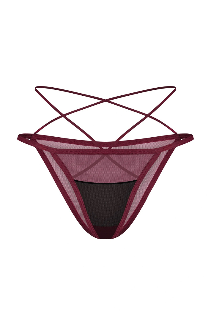 Трусики-міні з еластичними ремінцями Obsessive Parisel Mini Panties — купити в InSecret.ua