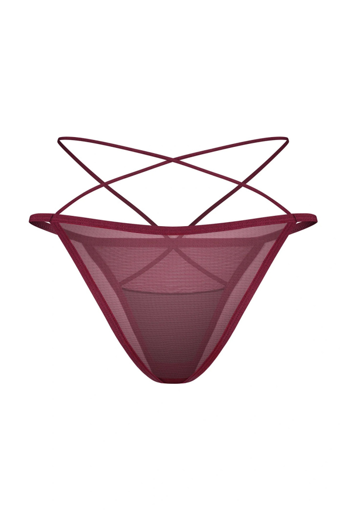 Трусики-міні з еластичними ремінцями Obsessive Parisel Mini Panties — купити в InSecret.ua