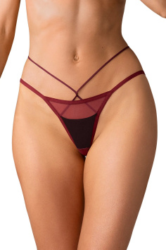 Трусики-міні з еластичними ремінцями Obsessive Parisel Mini Panties — купити в InSecret.ua