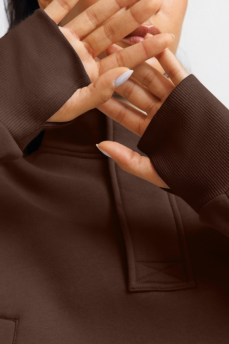 Жіноча утеплена спортивна кофта GVS Urban Warm, шоколад — купити в InSecret.ua