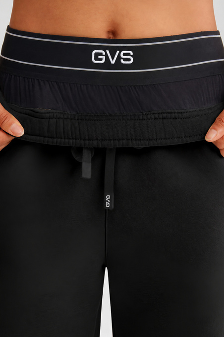 Женские черные утепленные спортивные брюки GVS Urban Warm Wide Leg | InSecret.ua