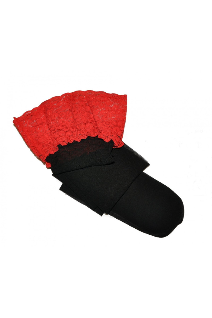 Чулки с красным кружевом Gatta Michelle 01