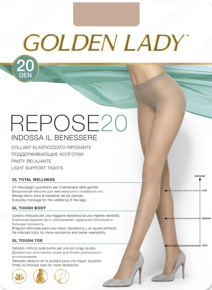 Колготки классические поддерживающие Golden Lady Repose 20