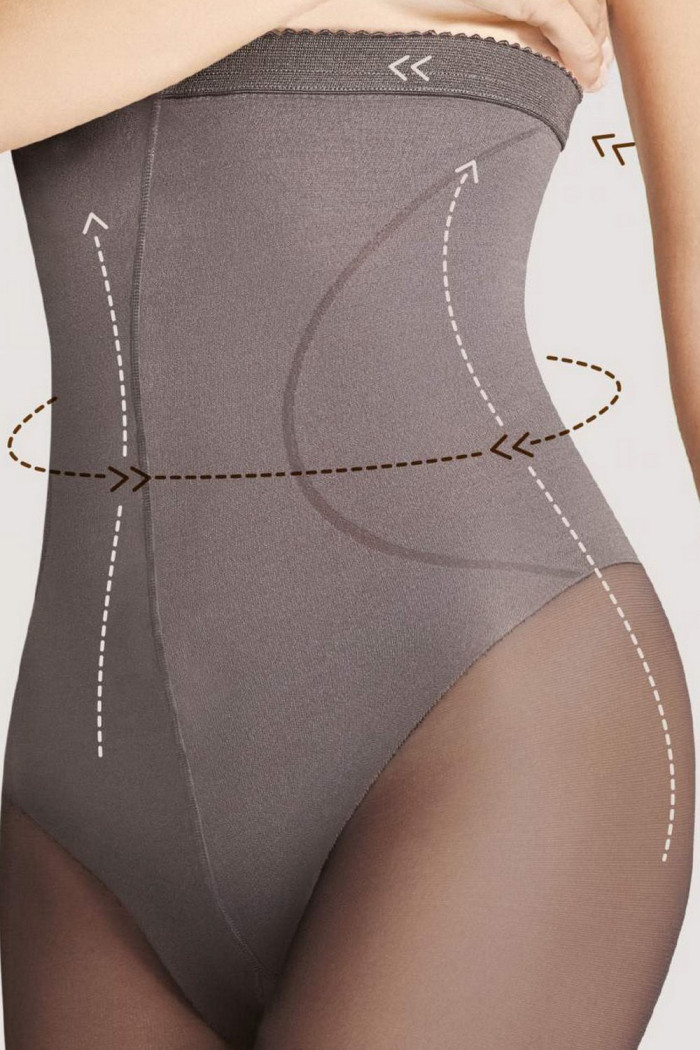 Колготки з коригуючим корсетом Fiore High Waist Bikini 20d