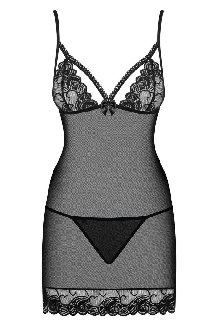 Сорочка прозрачная Obsessive Wonderia chemise