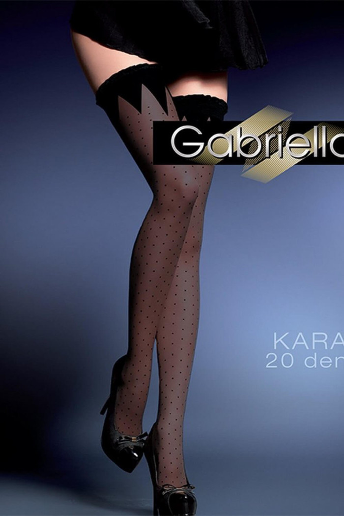 Чулки в горошек Gabriella Kara 20 den