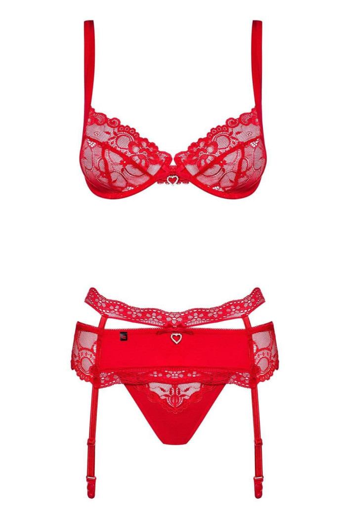 Комплект з поясом Obsessive Heartina set