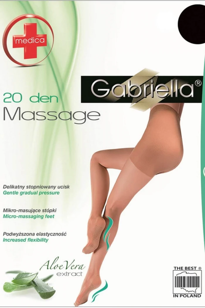Колготки противоварикозные Gabriella Medica Massage 20d