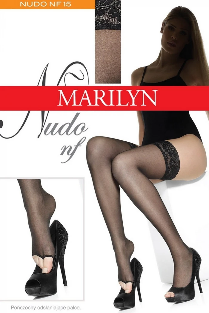 Чулки с открытым носком Marilyn Nudo NF 15 den