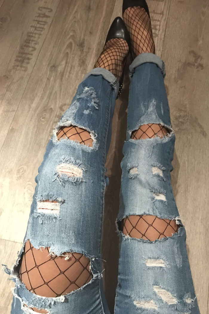 Колготки в крупну сітку Gabriella Kabarette Collant 153