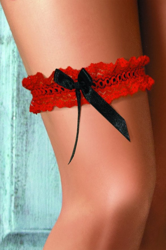 Підв'язка на ногу червона Excellent Beauty P-403