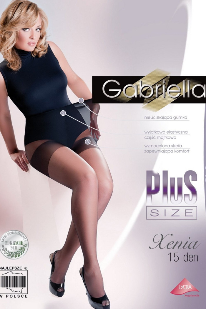 Колготки большого размера Gabriella Xenia 15 den plus size