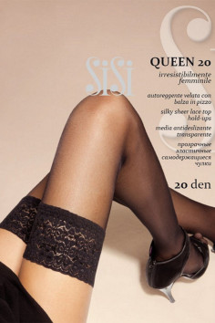 Панчохи матові з мереживом SiSi Queen 20