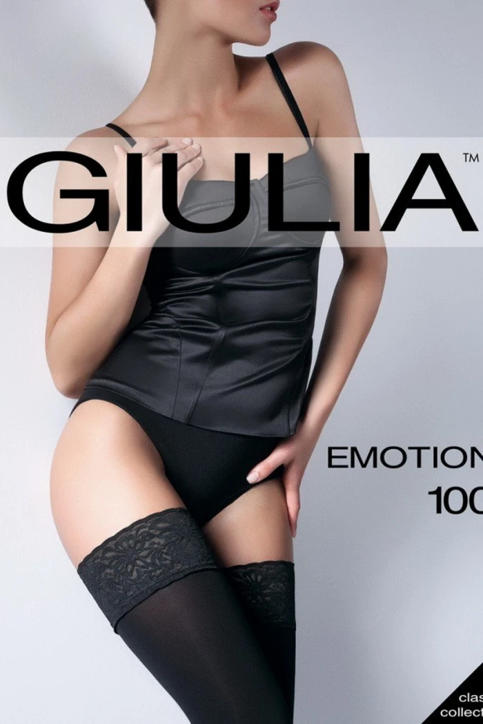 Чулки плотные из микрофибры 3D Giulia Emotion 100d