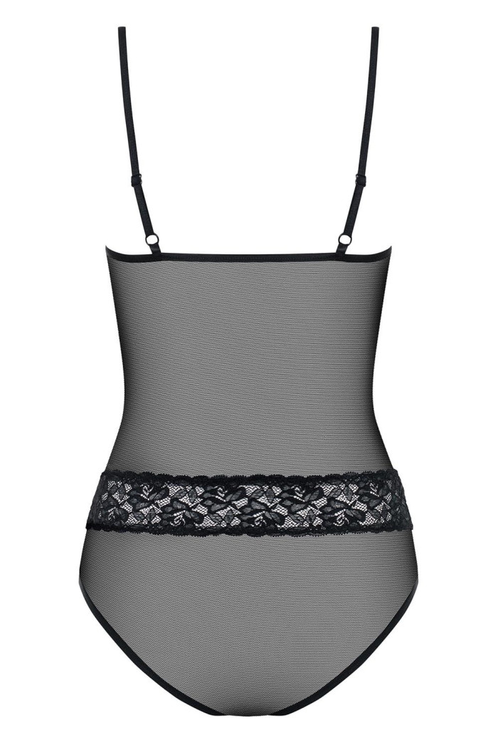 Боди черное Obsessive 812-TED-1