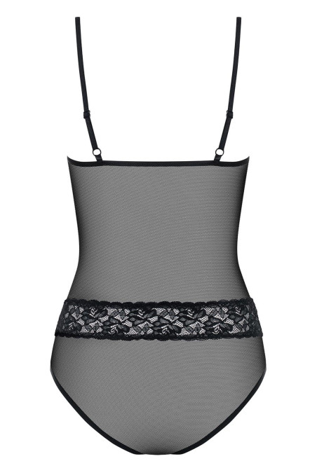 Боди черное Obsessive 812-TED-1