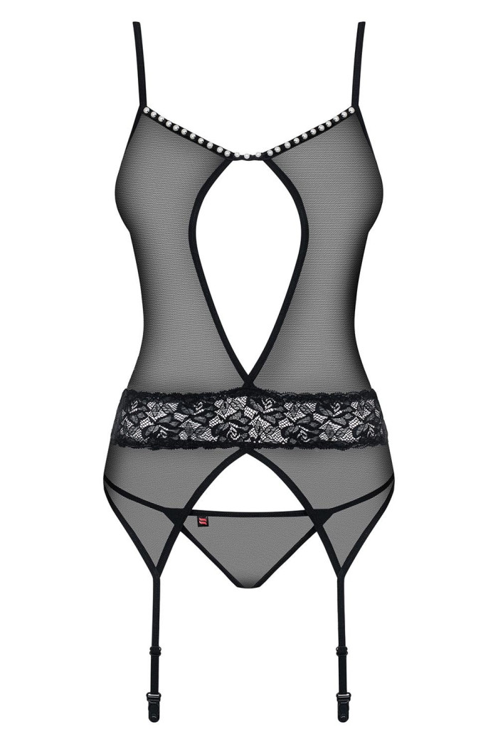 Корсет м'який з трусиками Obsessive 812-COR-1 corset