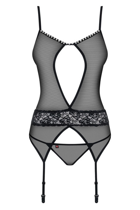 Корсет м'який з трусиками Obsessive 812-COR-1 corset