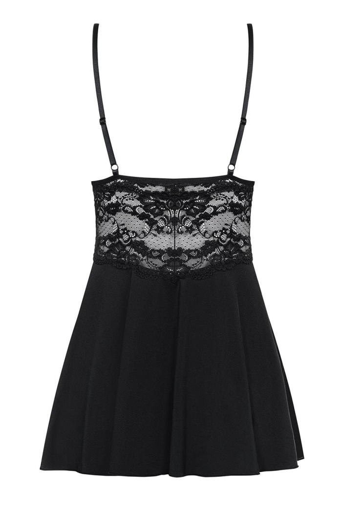 Пеньюар с трусиками Obsessive 810-BAB-1