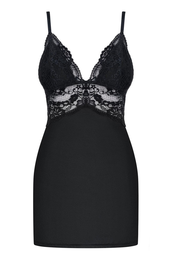 Сорочка облягаюча Obsessive 810-CHE-1 chemise