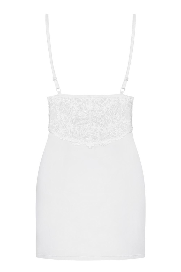 Сорочка біла Obsessive 810-CHE-2 chemise