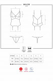 Корсет білий з трусиками Obsessive 810-COR-2 corset
