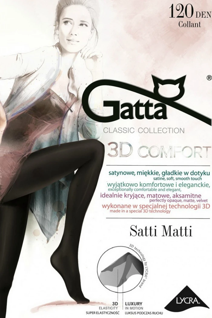 Колготки з сатиновим блиском Gatta Satti Matti 120 den