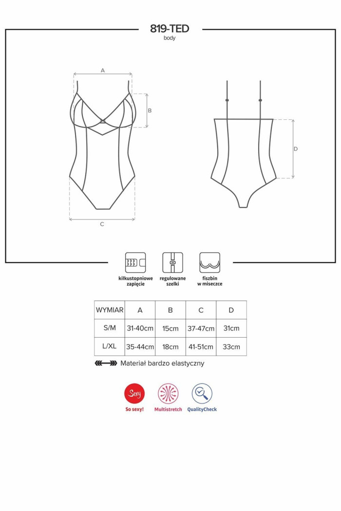 Боди Obsessive 819-TED-1