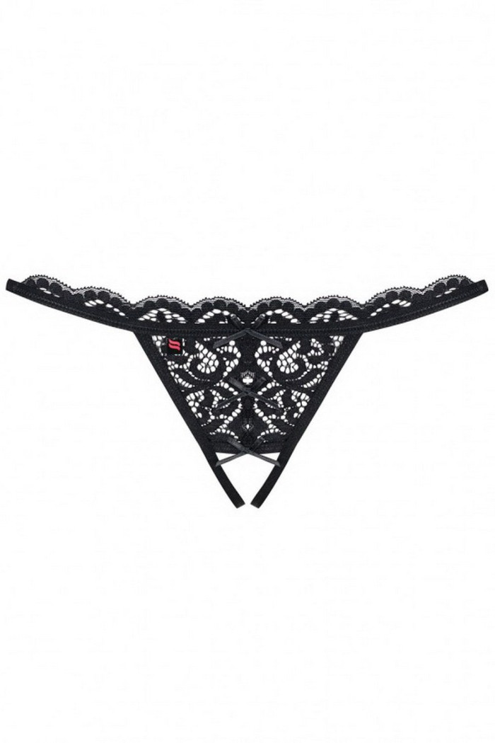 Стринги с вырезом Obsessive 831-THC-1 otwarte