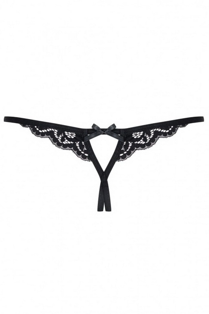 Стринги с вырезом Obsessive 831-THC-1 otwarte