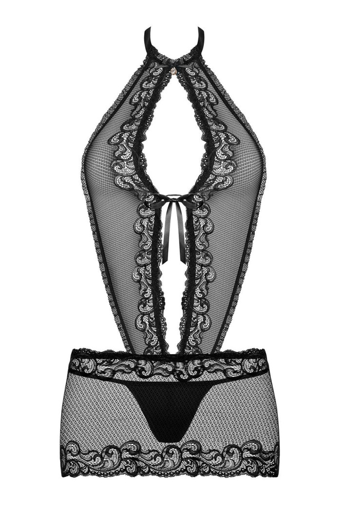 Сорочка с трусиками Obsessive 830-CHE-1