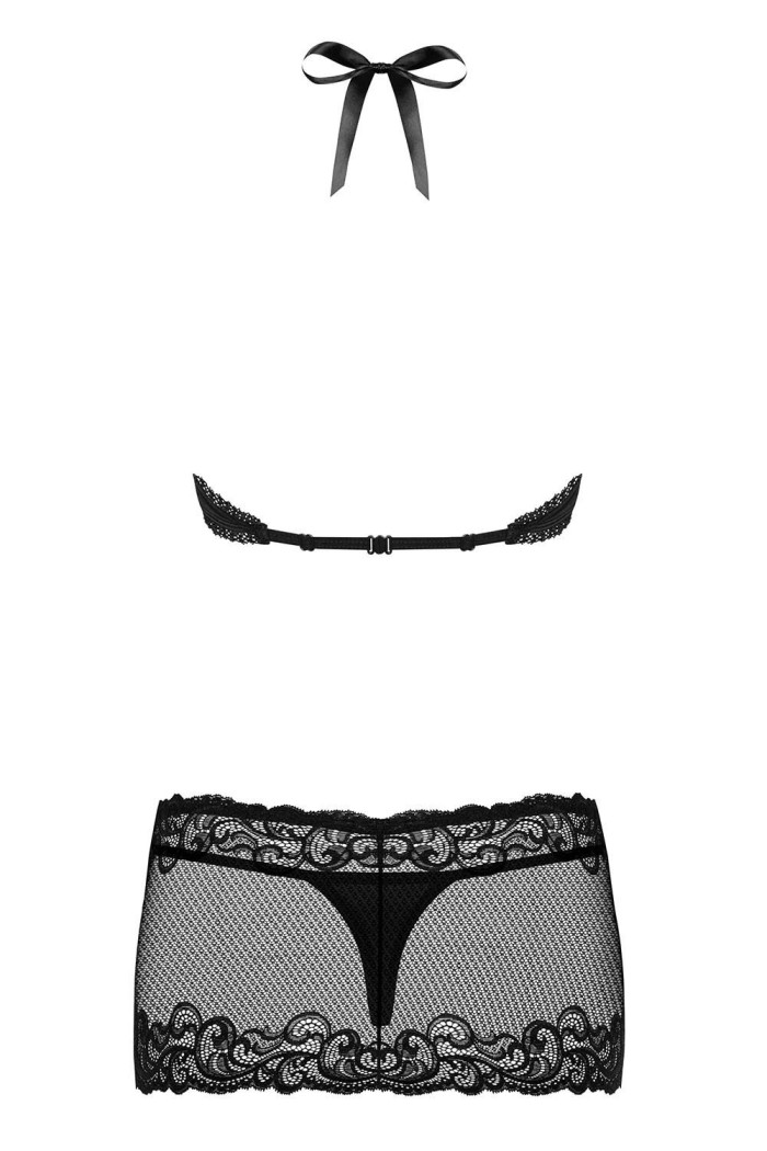 Сорочка с трусиками Obsessive 830-CHE-1